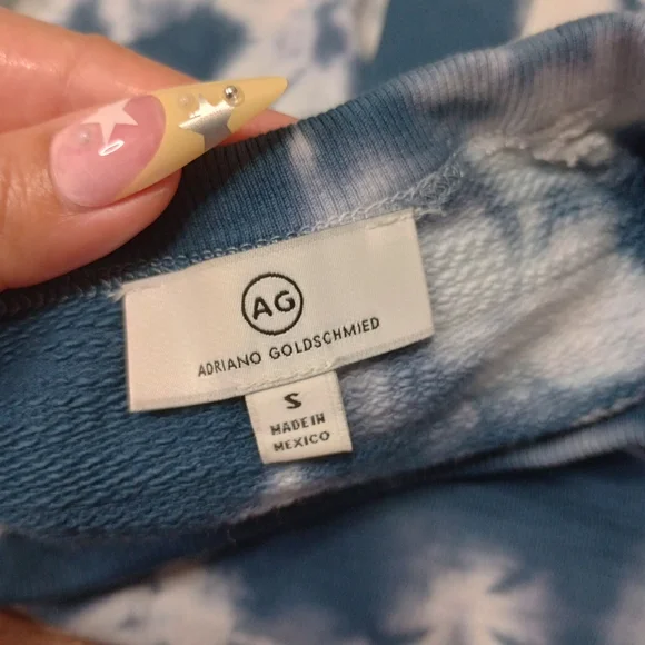 adriano goldschmied elba crewneck in kalos navy - Picture 6 of 10